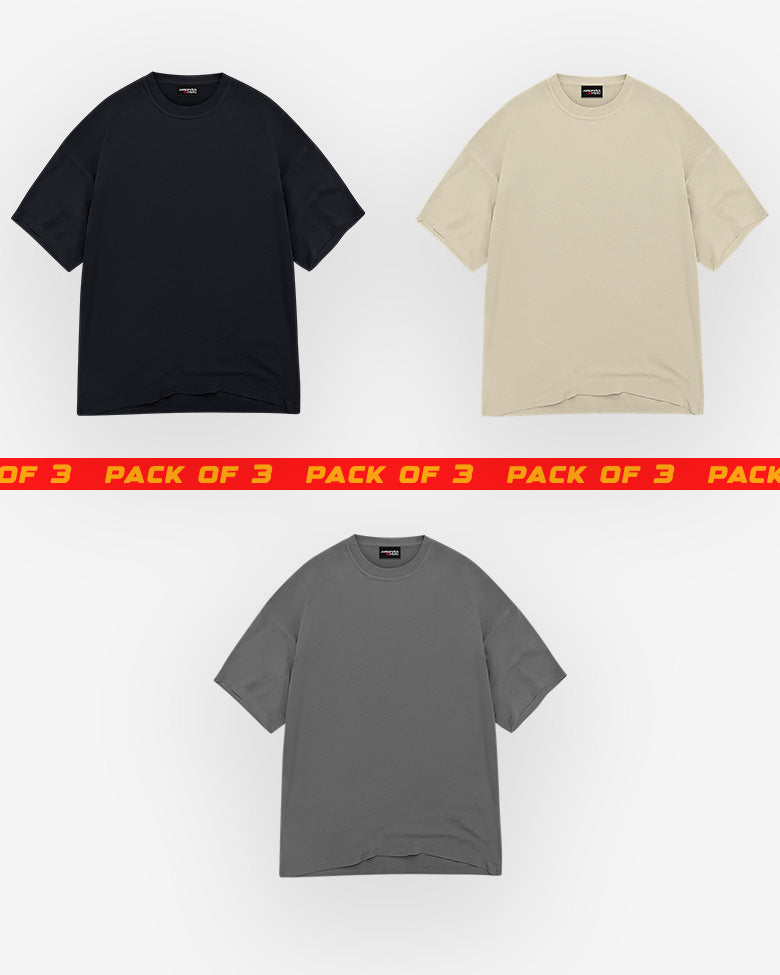 Pack of 3 Oversize Tshirt