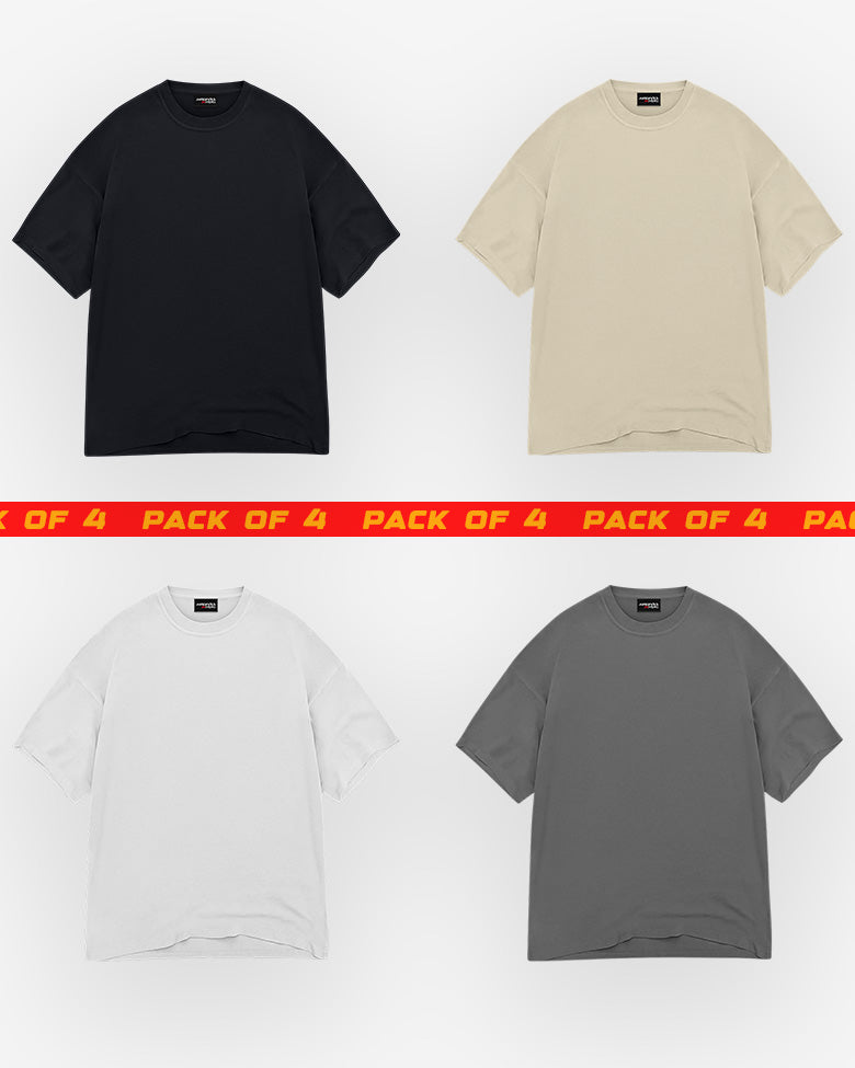 Pack of 4 Oversize Tshirt